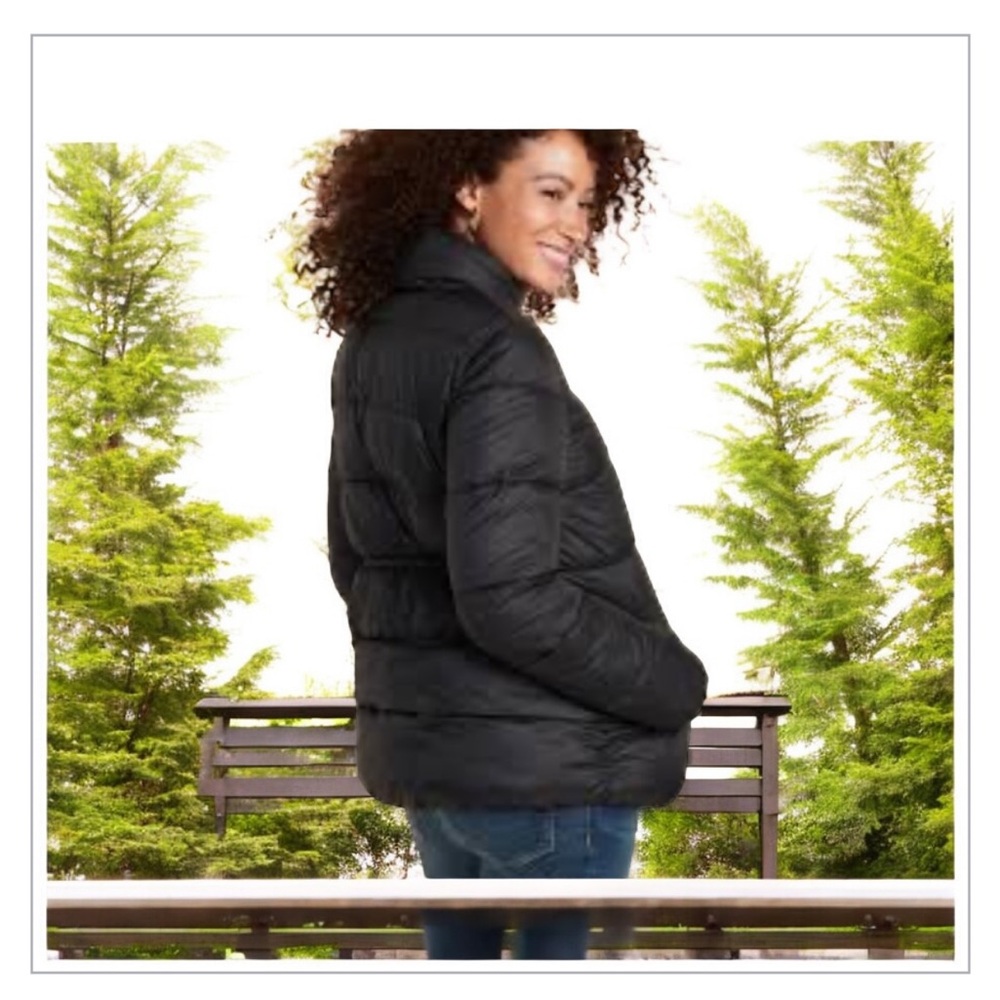 Old Navy Puffer Quilt Jacket -Black - -EUC-SZ S-Cozy Warm,Medium Weight🍂
